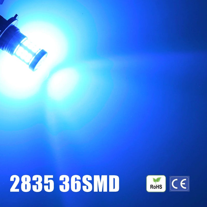 KISLED Super Bright 3000lm H8 H11 LED Fog Lights Bulbs DRL High Power 3030 Chips with Projector Lens Replacement for Cars Trucks, Ice Blue - Image 4